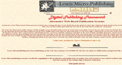 Desktop Screenshot of lewismicropublishing.com