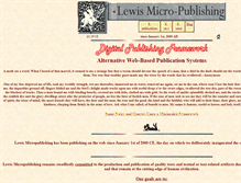 Tablet Screenshot of lewismicropublishing.com